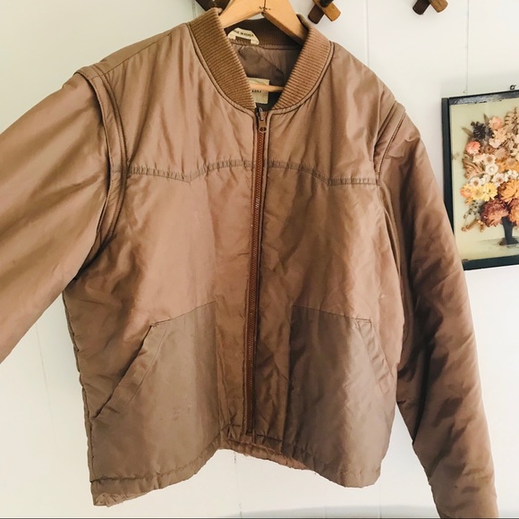 Vintage Zip Off Sleeve Bomber Jacket - Picture 3 of 8